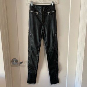 Tiger Mist Faux Leather Pants